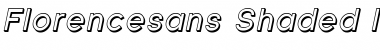 Download Florencesans Shaded Italic Font Title Preview