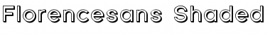 Download Florencesans Shaded Regular Font Title Preview