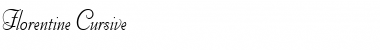 Download Florentine Cursive Regular Font Title Preview