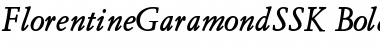 Download FlorentineGaramondSSK BoldItalic Font Title Preview