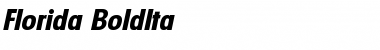 Download Florida-BoldIta Regular Font Title Preview