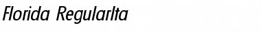 Download Florida-RegularIta Regular Font Title Preview