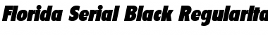 Download Florida-Serial-Black RegularItalic Font Title Preview