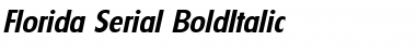 Download Florida-Serial BoldItalic Font Title Preview