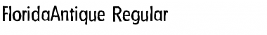 Download FloridaAntique Regular Font Title Preview
