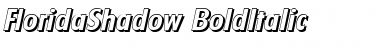 Download FloridaShadow BoldItalic Font Title Preview