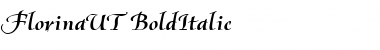 Download FlorinaUT BoldItalic Font Title Preview