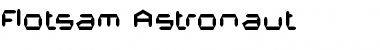 Download Flotsam Astronaut Regular Font Title Preview