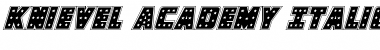 Download Knievel Academy Italic Italic Font Title Preview