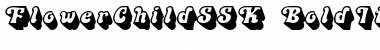 Download FlowerChildSSK BoldItalic Font Title Preview