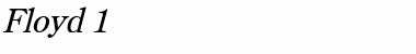 Download Floyd 1 Italic Font Title Preview