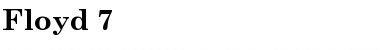 Download Floyd 7 Bold Font Title Preview