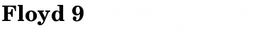 Download Floyd 9 Bold Font Title Preview