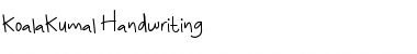 Download KoalaKumal Handwriting Regular Font Title Preview