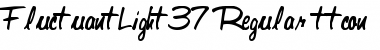 Download FluctuantLight37 Regular Font Title Preview