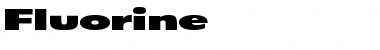 Download Fluorine Regular Font Title Preview