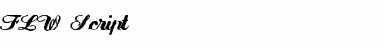 Download FLW Script Regular Font Title Preview