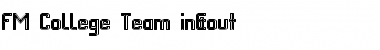 Download FM College Team in&out Regular Font Title Preview