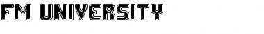 Download FM University Regular Font Title Preview