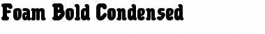 Download Foam Bold Condensed Regular Font Title Preview