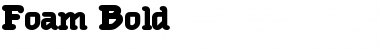 Download Foam Bold Regular Font Title Preview