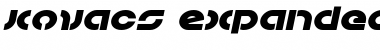 Download Kovacs Expanded Italic Expanded Italic Font Title Preview