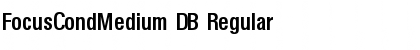 Download FocusCondMedium DB Regular Font Title Preview