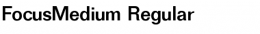 Download FocusMedium Regular Font Title Preview