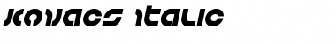 Download Kovacs Italic Italic Font Title Preview