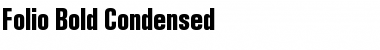 Download Folio BoldCondensed Regular Font Title Preview
