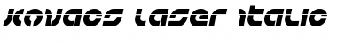 Download Kovacs Laser Italic Italic Font Title Preview
