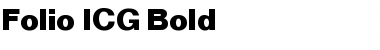 Download Folio ICG Bold Font Title Preview