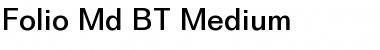 Download Folio Md BT Medium Font Title Preview