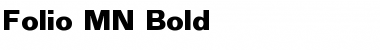 Download Folio MN Bold Font Title Preview