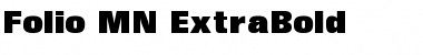 Download Folio MN ExtraBold Font Title Preview