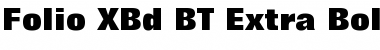 Download Folio XBd BT Extra Bold Font Title Preview