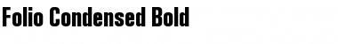 Download Folio-Condensed Bold Font Title Preview