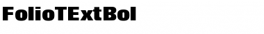 Download FolioTExtBol Regular Font Title Preview