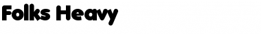 Download Folks-Heavy Regular Font Title Preview