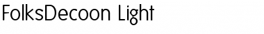 Download FolksDecoon Regular Font Title Preview