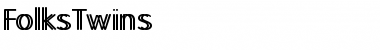 Download FolksTwins Regular Font Title Preview