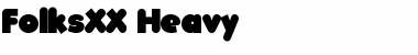 Download FolksXX Heavy Font Title Preview