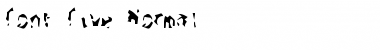 Download Font Five Normal Font Title Preview