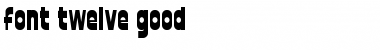 Download font twelve good Regular Font Title Preview