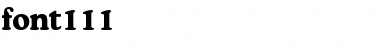 Download font111 Bold Font Title Preview