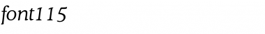 Download font115 Italic Font Title Preview