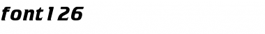 Download font126 Bold Font Title Preview