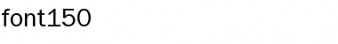 Download font150 Regular Font Title Preview
