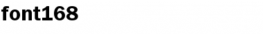 Download font168 Regular Font Title Preview