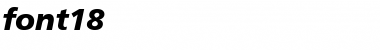 Download font18 Bold Italic Font Title Preview